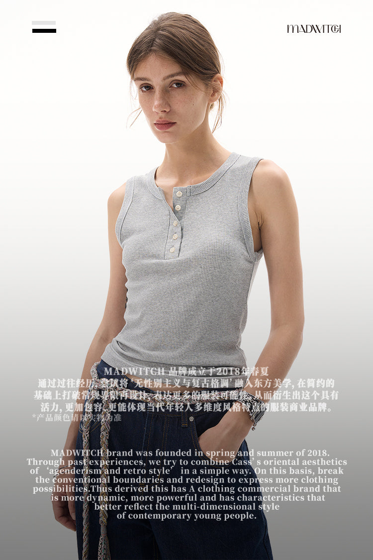 MADWITCH SLIM FIT TANK VEST #C1757C25