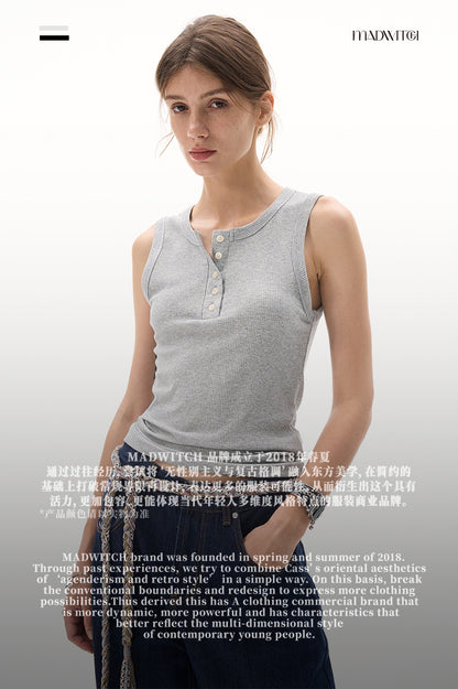 MADWITCH SLIM FIT TANK VEST #C1757C25