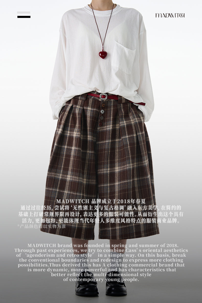 MADWITCH WIDE LEG RELAXED PANTS #CK261D