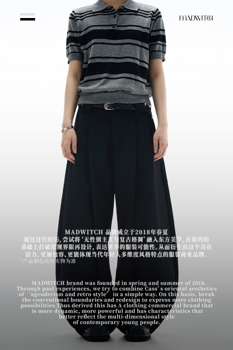 MADWITCH WIDE LEG BAGGY SUIT PANTS #CK6680