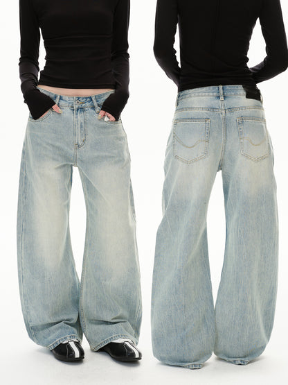 MADWITCH WASHED SLUNG JEANS #GPC9698