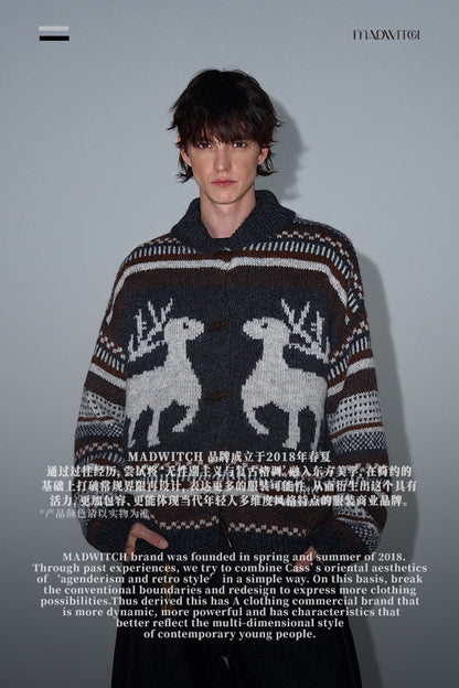 MADWITCH FAIR ISLE KNITTED SWEATER #72317