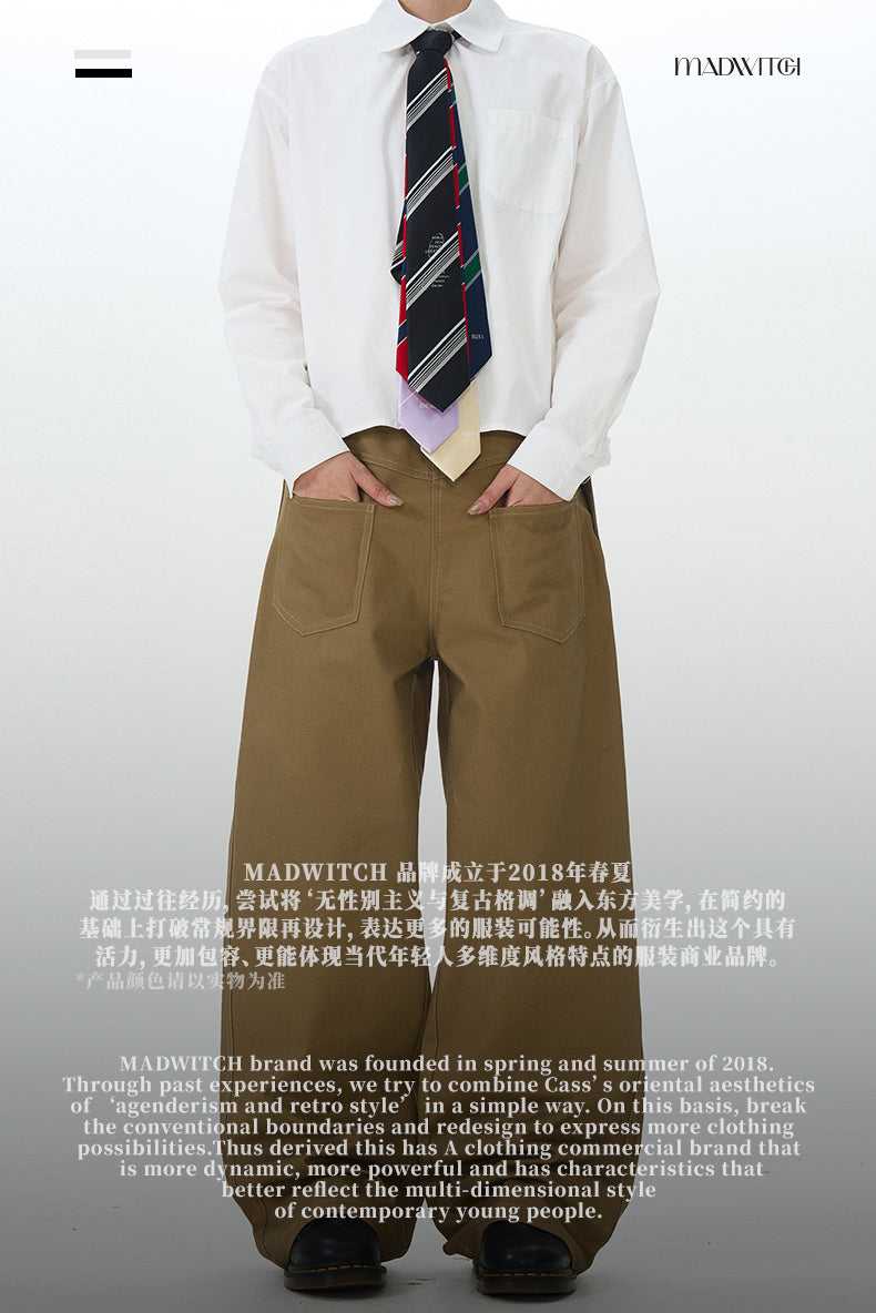 MADWITCH INVERTED SIMPLE CASUAL PANTS #L528
