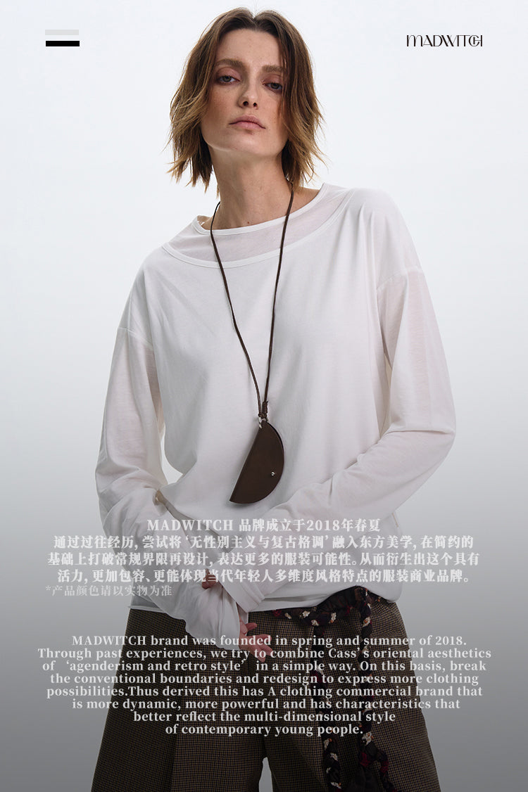 MADWITCH LAYERED DESIGN LIGHTWEIGHT LONG SLEEVE #27302