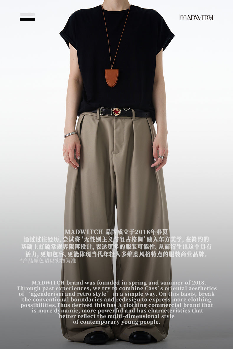 MADWITCH TAILORED DRAPED TROUSERS #C893