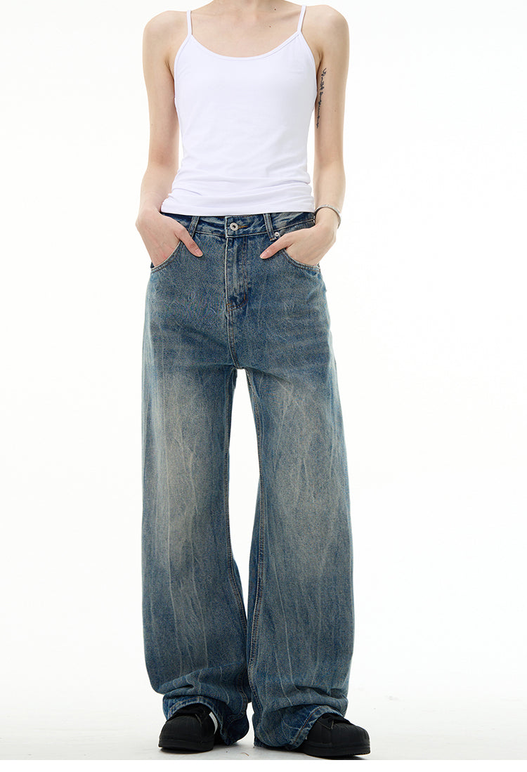 MADWITCH STRAIGHT LEG WASH JEANS #K9137