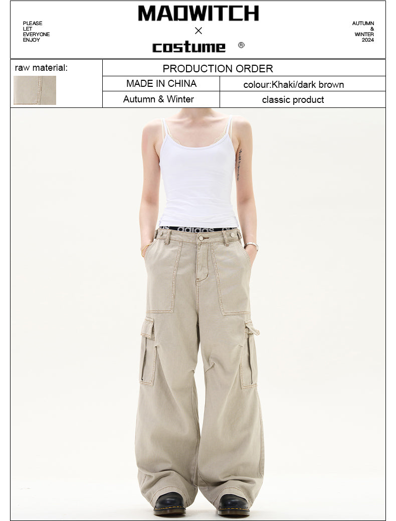 MADWITCH LARGE POCKET CARGO PANTS #G6463