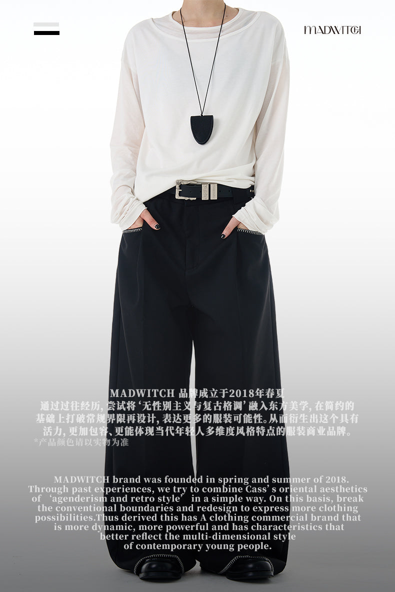 MADWITCH DRAPEY CASUAL TROUSERS #CK6662