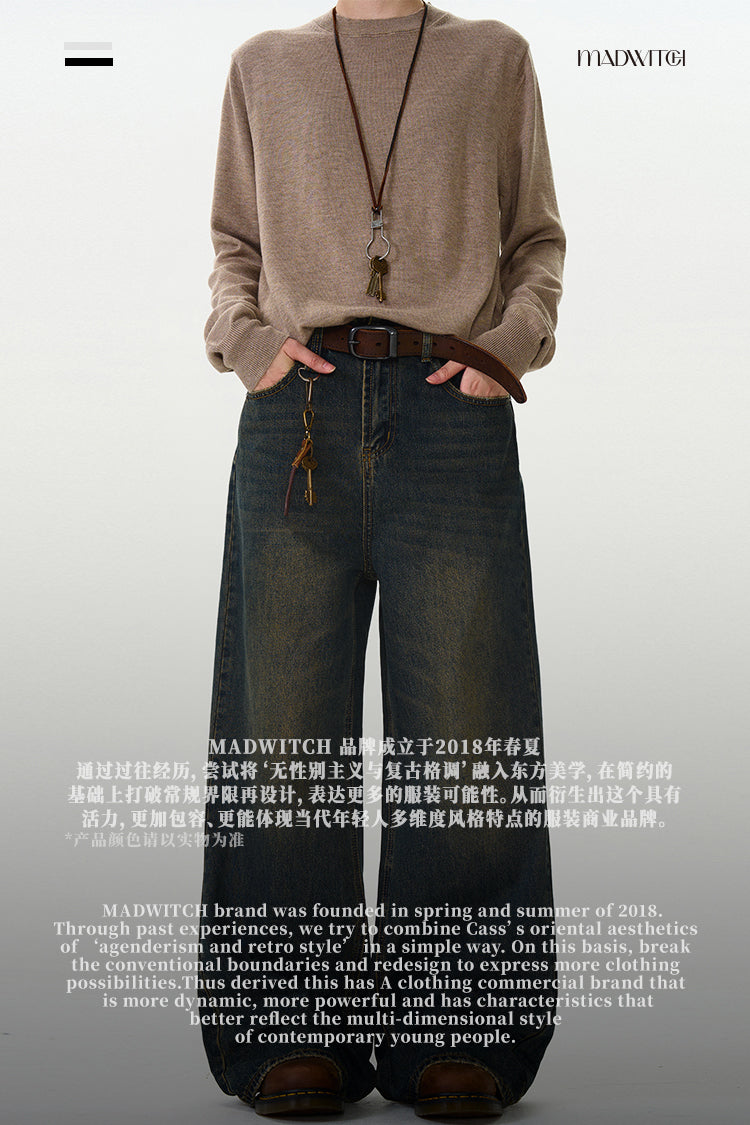 MADWITCH VINTAGE LOOSE-FIT JEANS #K3350