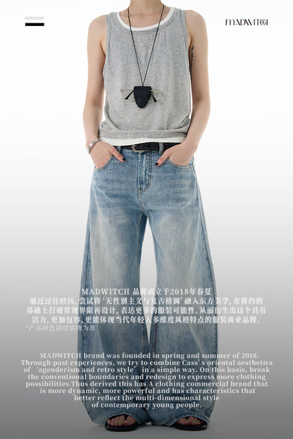 MADWITCH CLASSIC WIDE LEG DENIM #G6669-1