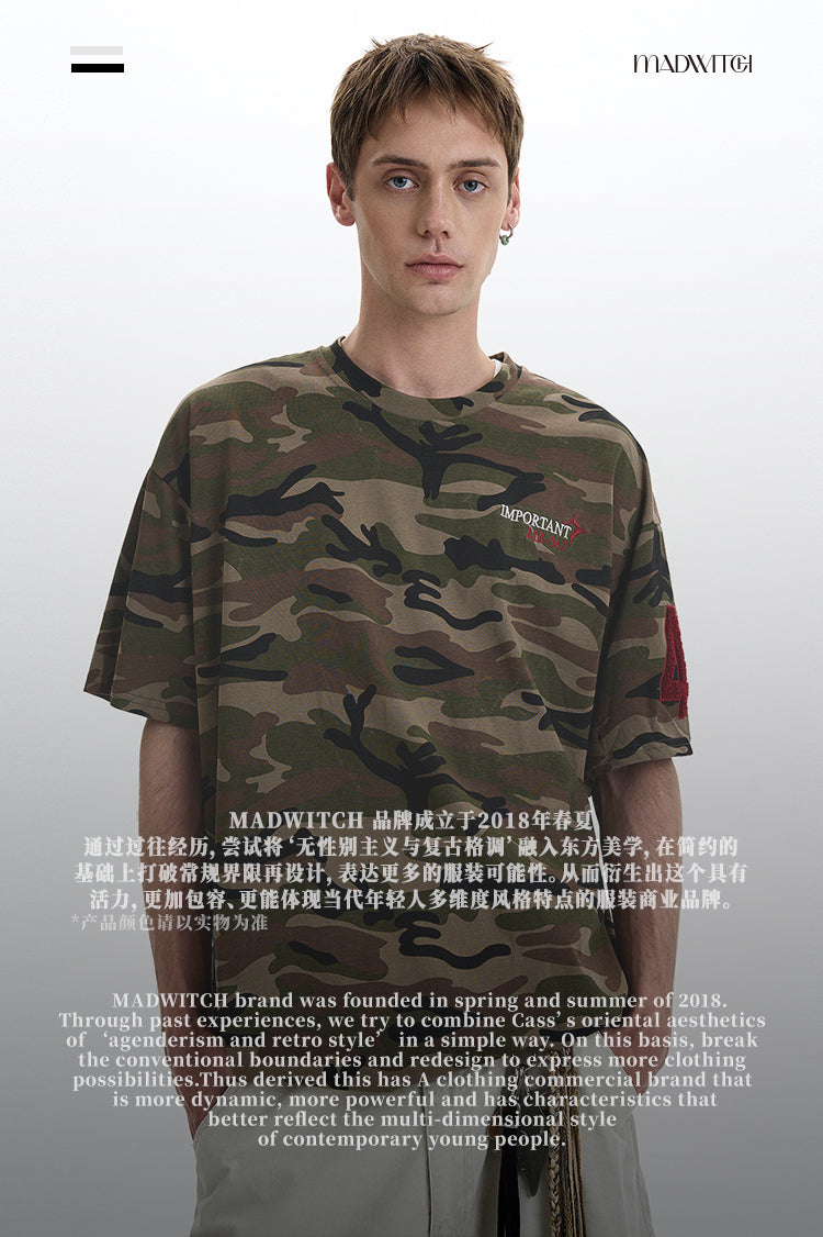 MADWITCH CHCAMO EMBROIDERED TEE #8770