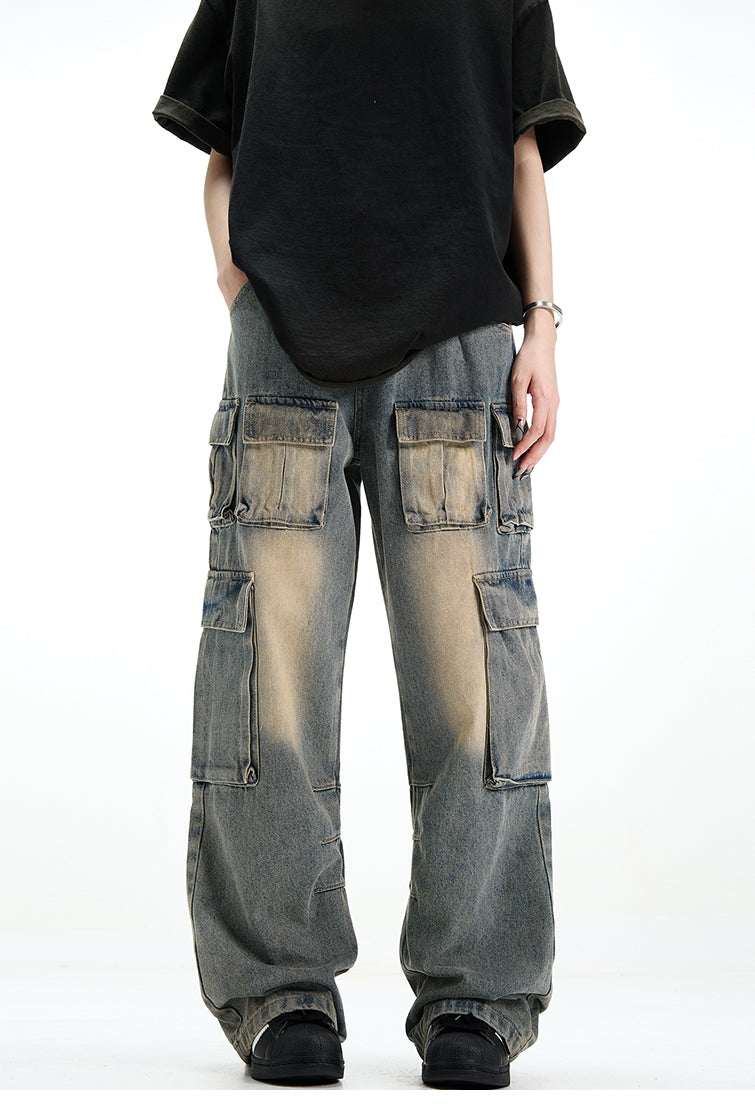 MADWITCH POCKETS CARGO JEANS #K3173