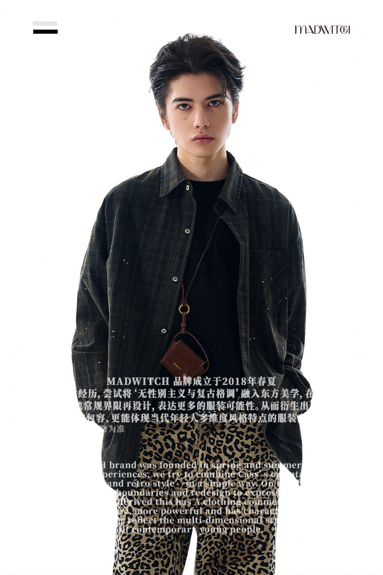 MADWITCH SPRING PLAID SHIRT #CS99