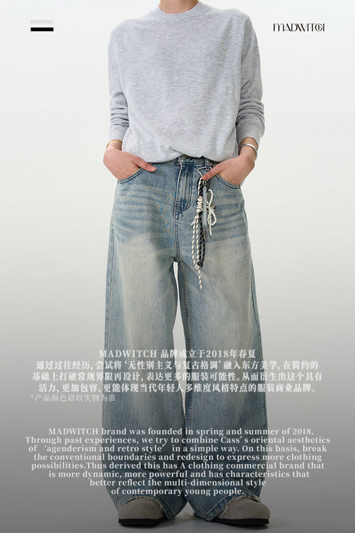 MADWITCH CLASSIC WASHED JEANS #K9352
