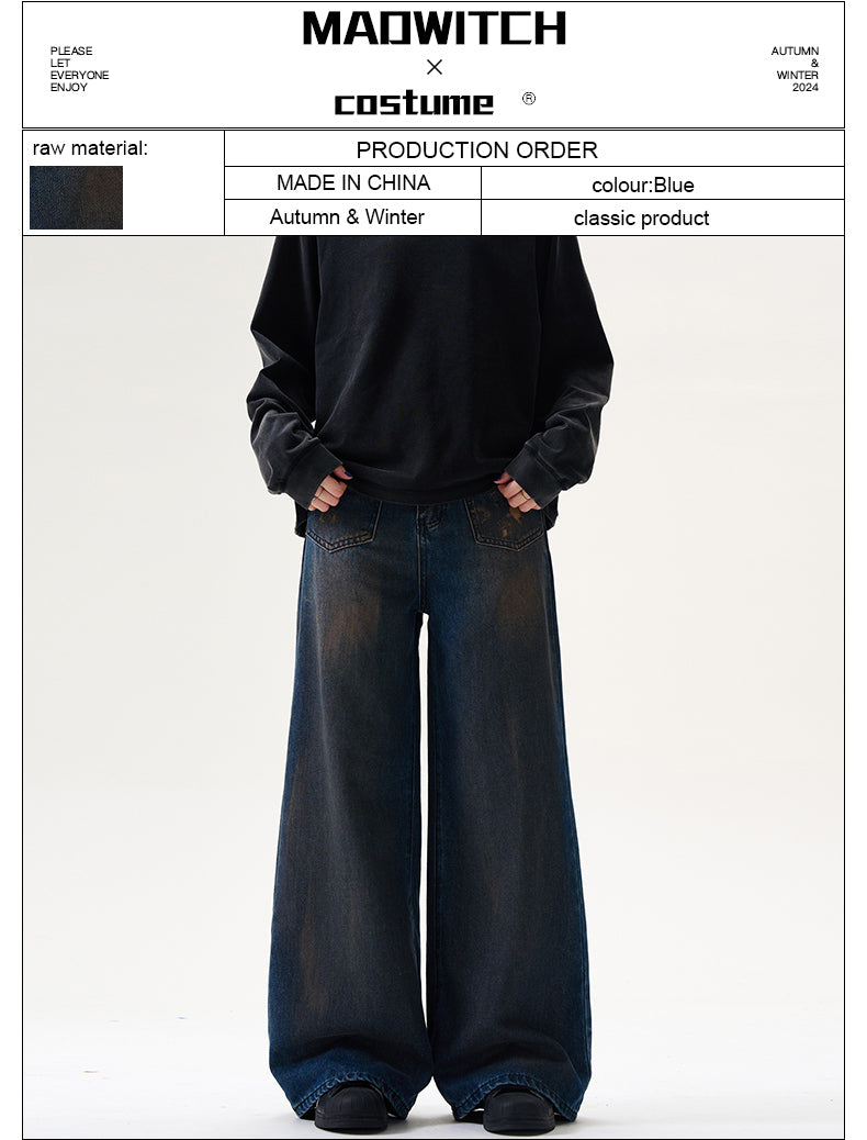 MADWITCH REVERSED DESIGN JEANS #BKJ24130