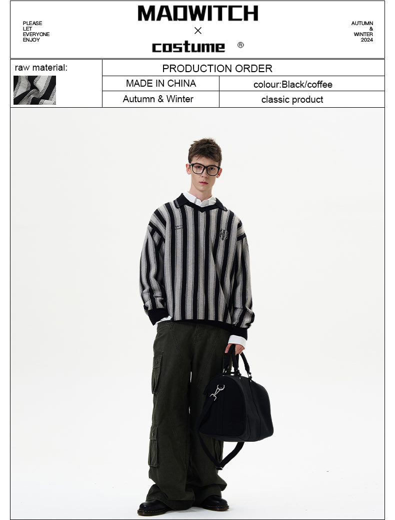 MADWITCH VINTAGE STRIPED JERSEY #12427Q24