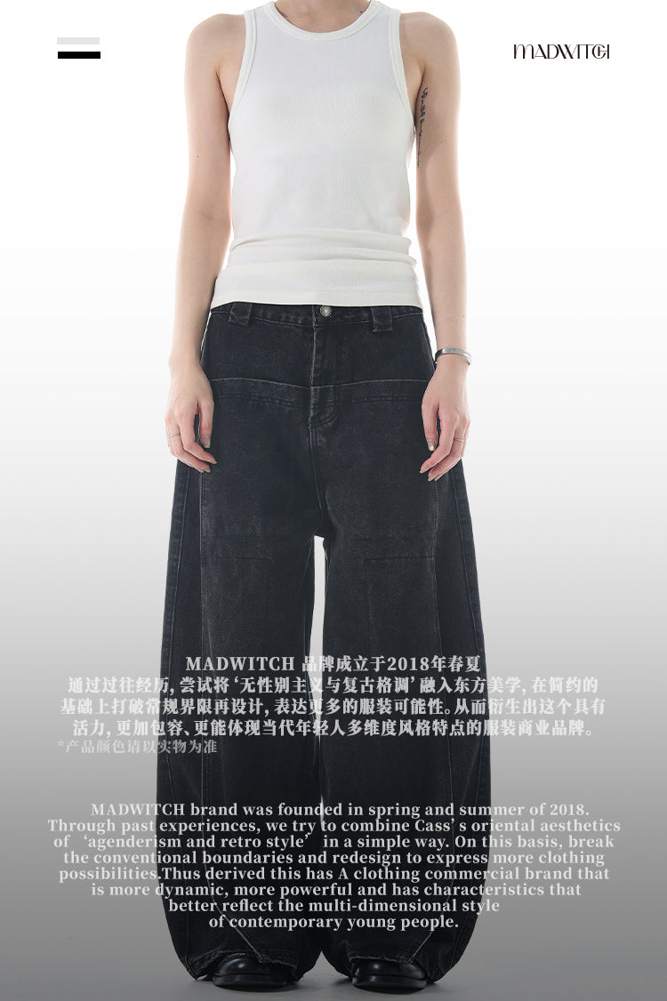MADWITCH VINTAGE NICHE DENIM PANTS #G6633