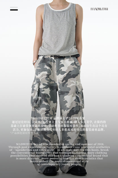 MADWITCH CAMO CARGO PANTS #G6677