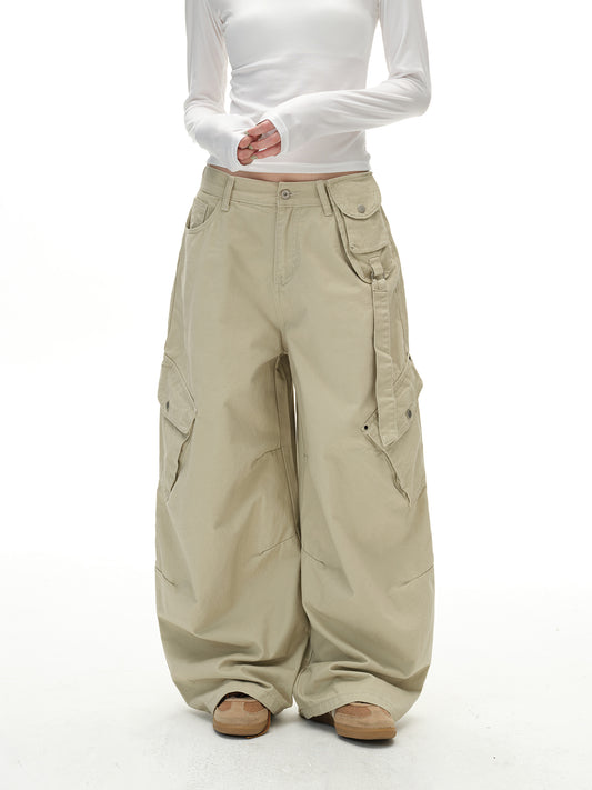 MADWITCH UTILITY SLUNG TROUSERS #H5787