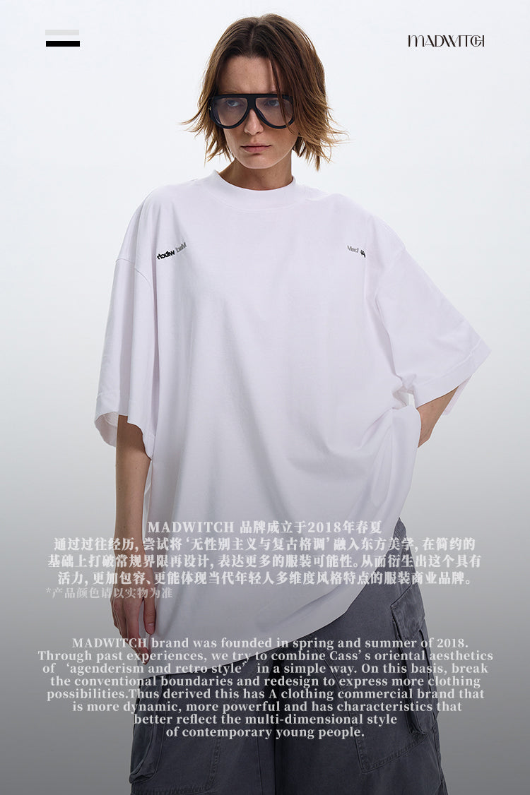 MADWITCH OVERSIZE LOOSE-FIT SHORT-SLEEVE T-SHIRT #MD4167