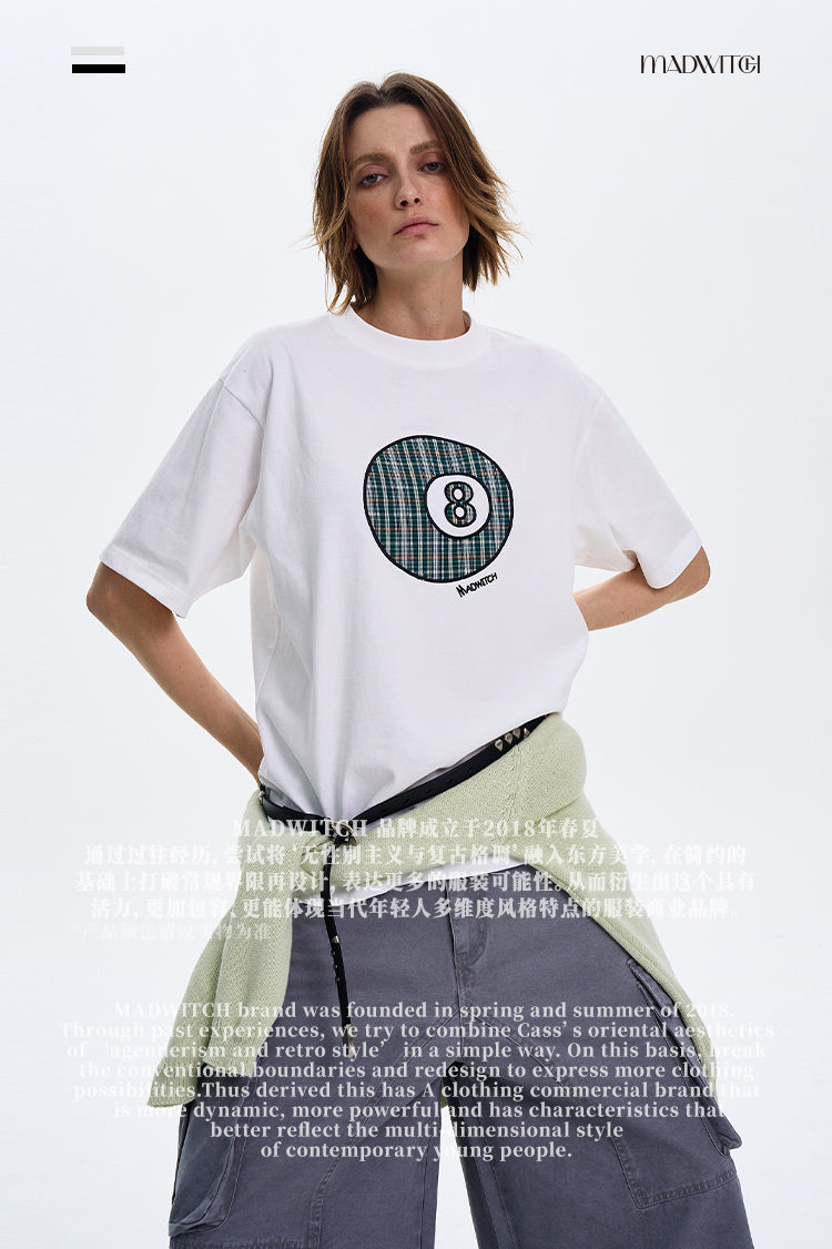 MADWITCH VINTAGE PRINT T-SHIRT #MD4111