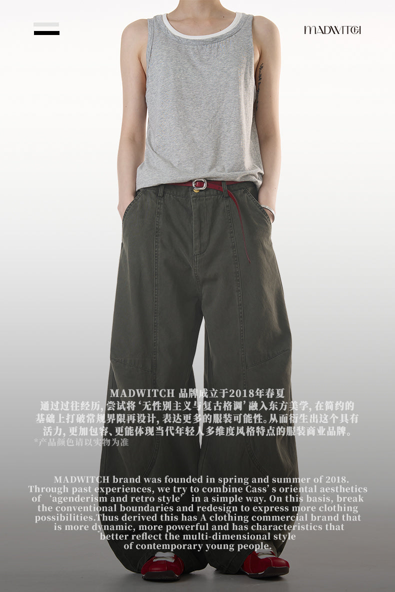 MADWITCH HIGH STREET WIDE LEG PANTS #CK6688