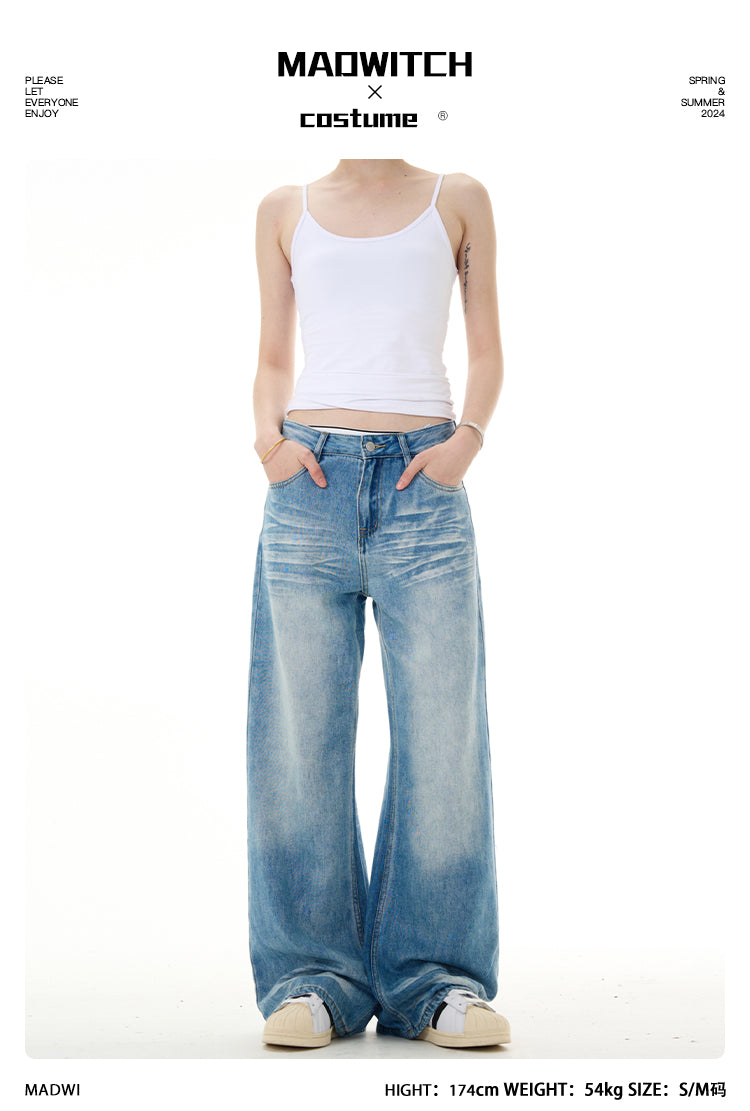 MADWITCH CLASSIC LIGHT WASH JEANS #K9265