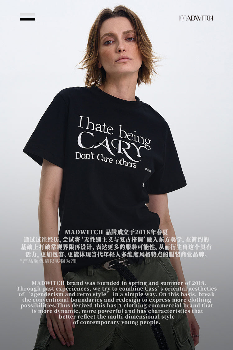 MADWITCH CREW NECK CASUAL SHORT-SLEEVE T-SHIRT #MD4125