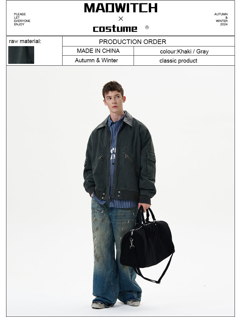 MADWITCH WASHED WORKWEAR JACKET #1155