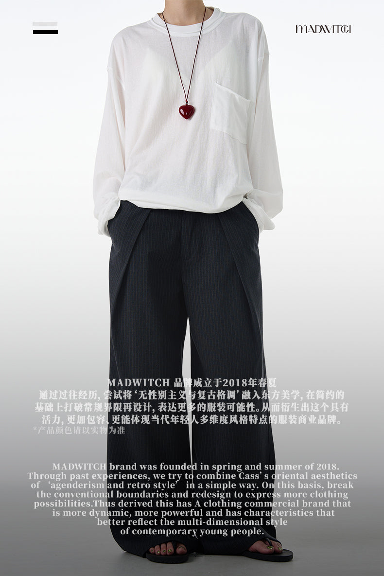 MADWITCH LUXURY STRIPED TROUSERS #C905