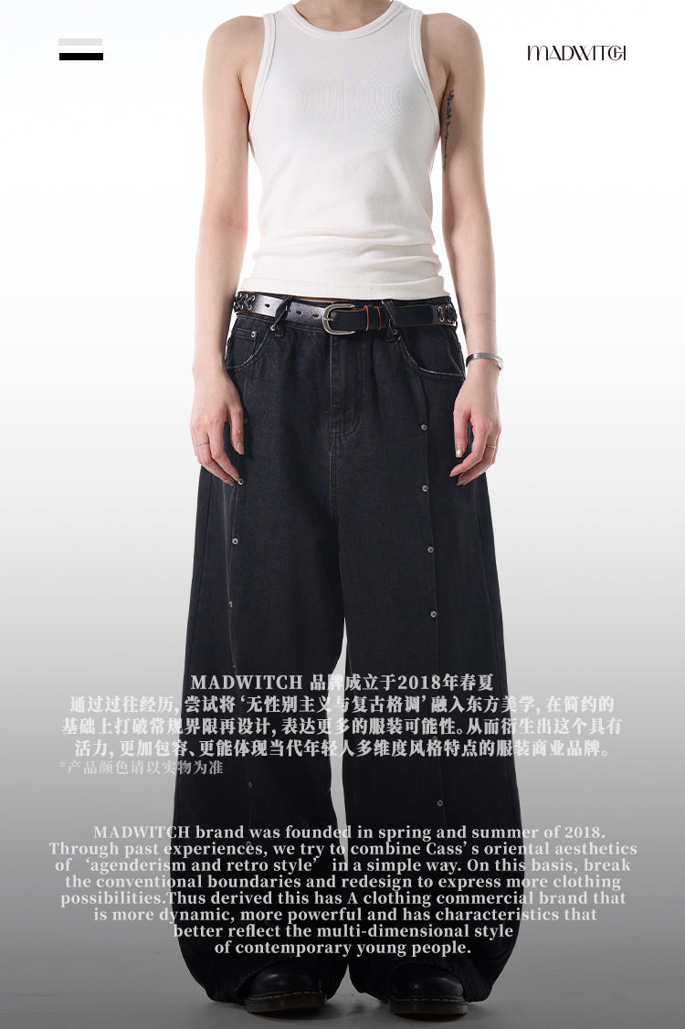 MADWITCH STUDDED HIGH-STREET JEANS #CK9516