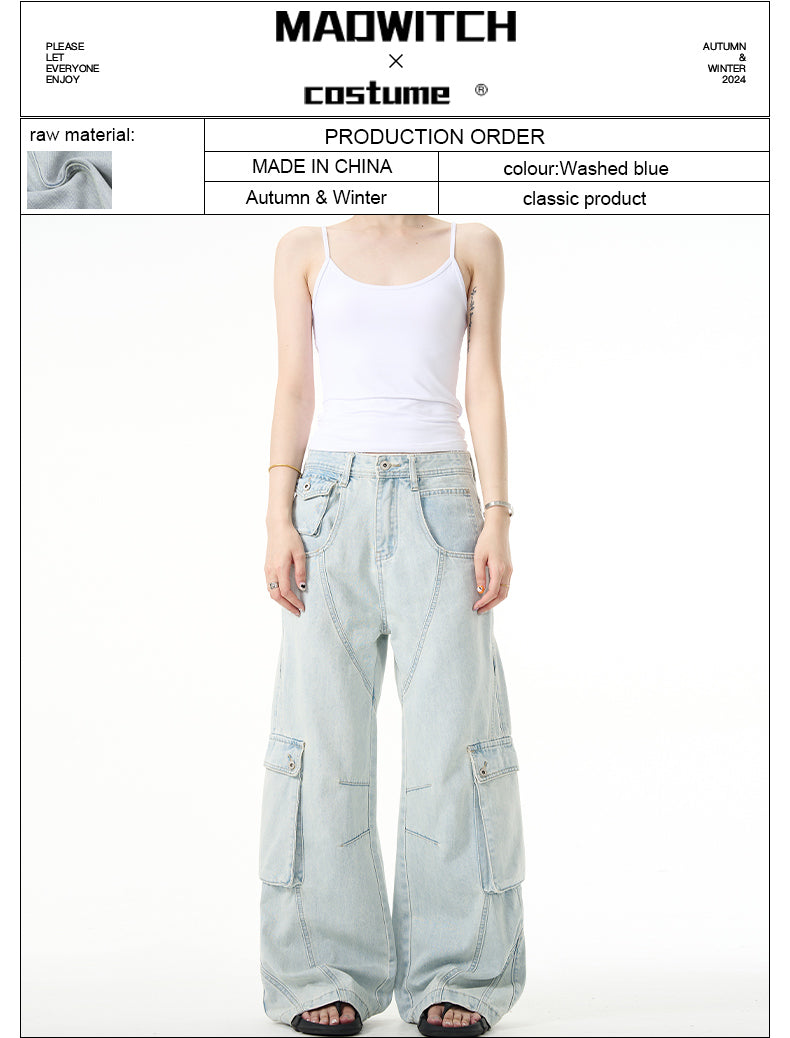 MADWITCH LIGHT WASH JEANS #K3302