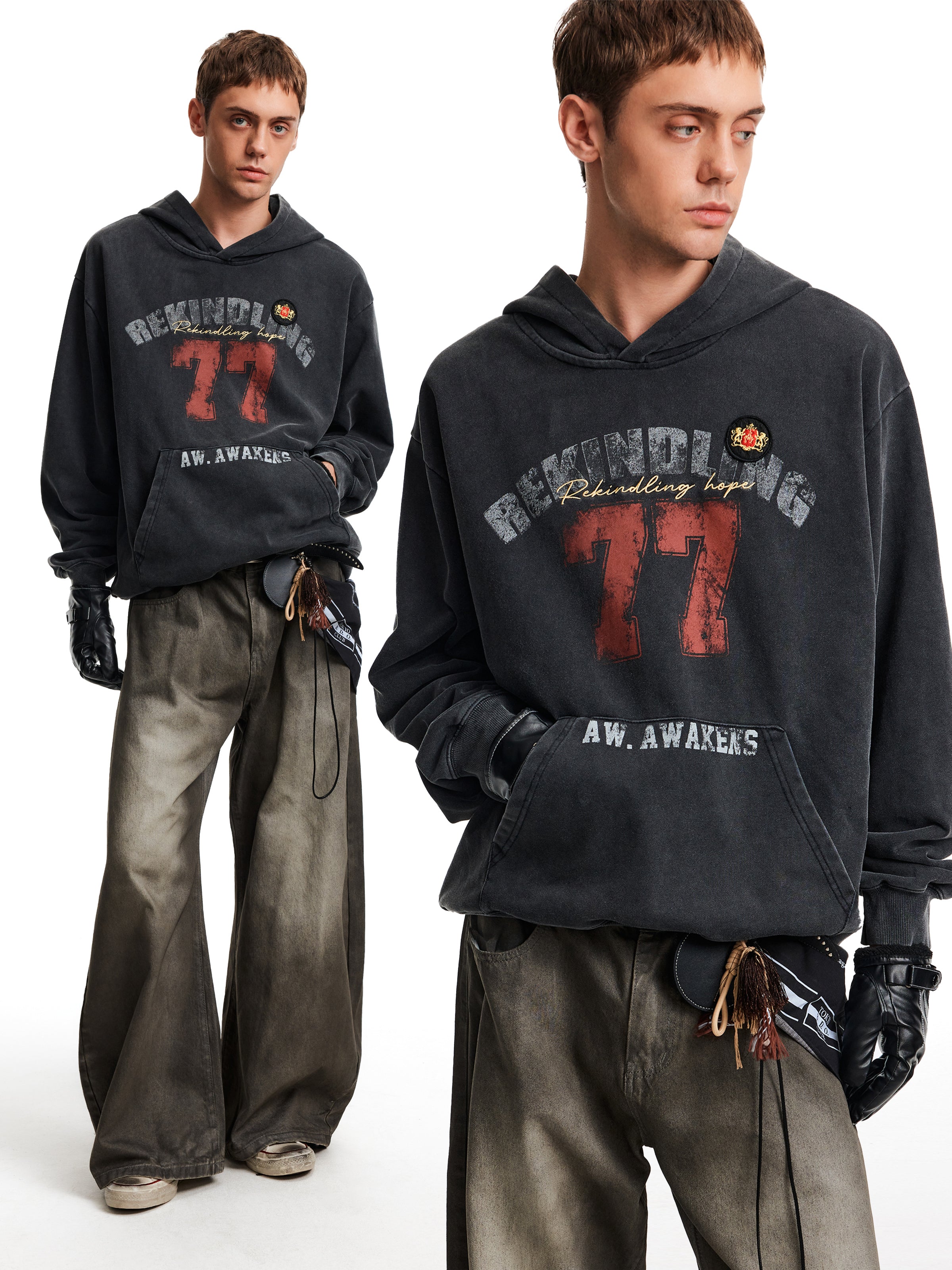 MADWITCH VINTAGE LOGO HOODIE #25119