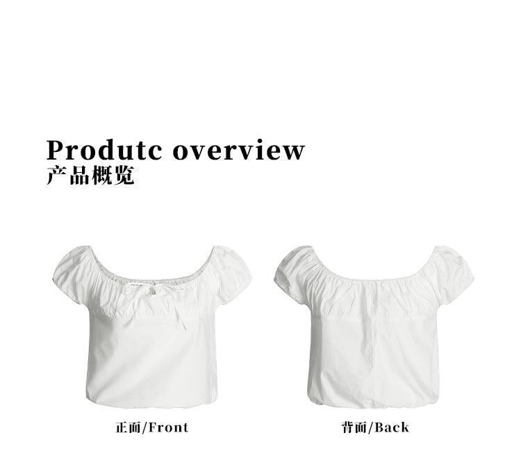 MADWITCH OFF-SHOULDER PUFF SLEEVE TEE #TC82N