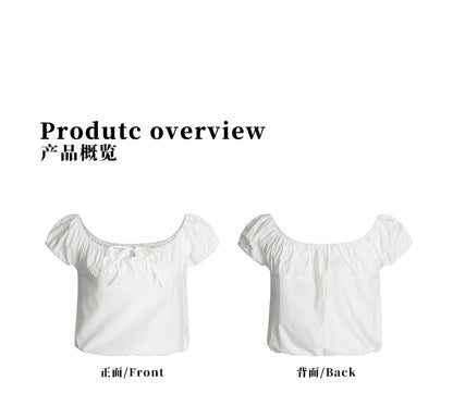 MADWITCH OFF-SHOULDER PUFF SLEEVE TEE #TC82N