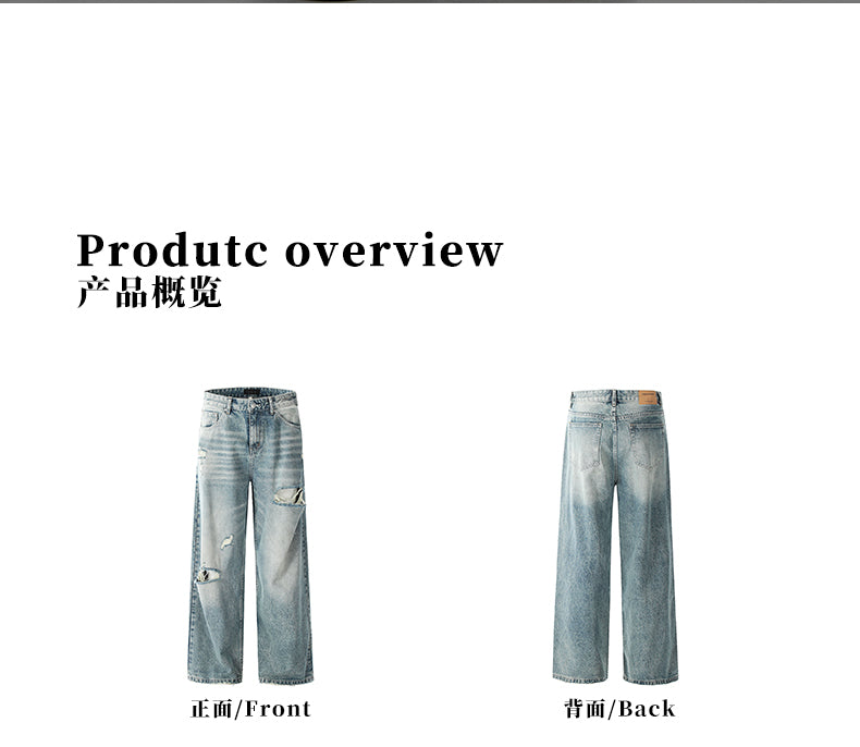 MADWITCH HIGH STREET VIBE DISTRESSED DENIM JEANS #K9559