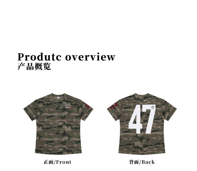 MADWITCH CHCAMO EMBROIDERED TEE #8770