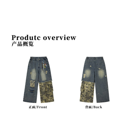 MADWITCH PATCHWORK VINTAGE DENIM #RK08