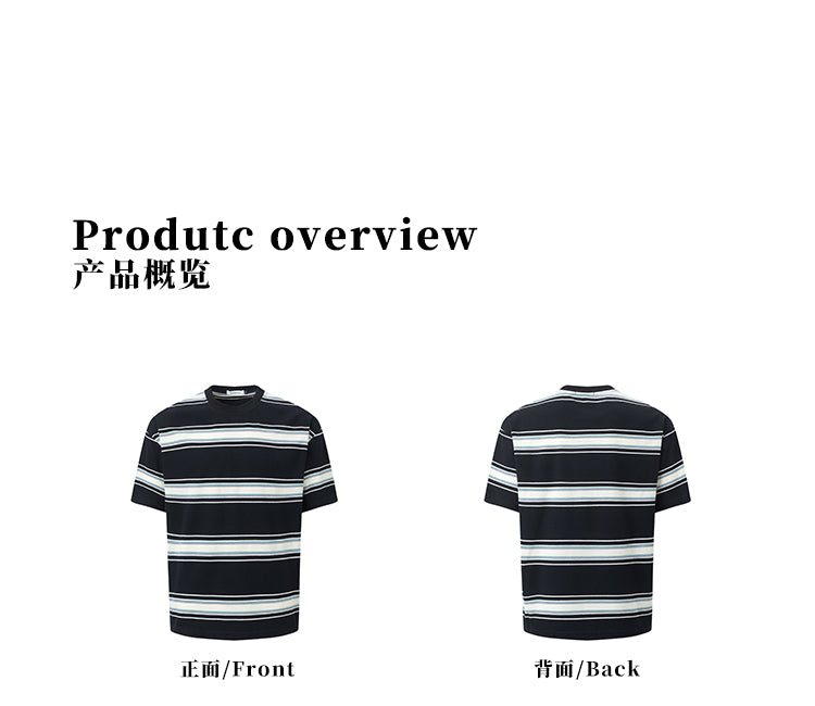 MADWITCH STRIPED SHORT SLEEVE SHIRT #27325