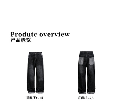 MADWITCH VINTAGE WASH STRAIGHT LEG JEANS #RK157