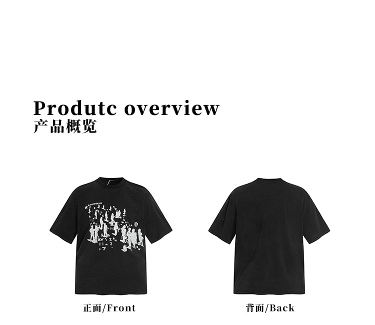 MADWITCH ARTISTIC PRINTED TEE #25707
