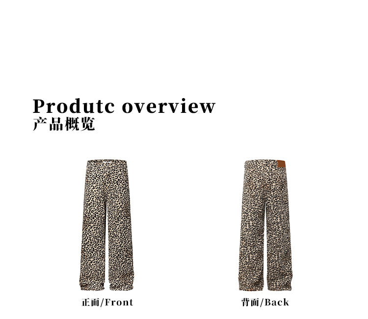 MADWITCH LEOPARD PRINT BOOTCUT CASUAL PANTS #WHOA097