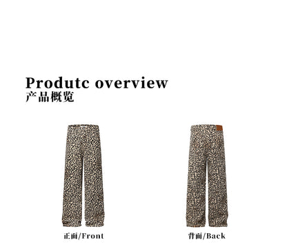 MADWITCH LEOPARD PRINT BOOTCUT CASUAL PANTS #WHOA097