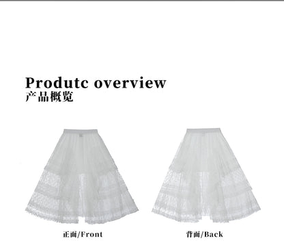 MADWITCH SWEETHEART LACE SKIRT #MS7023