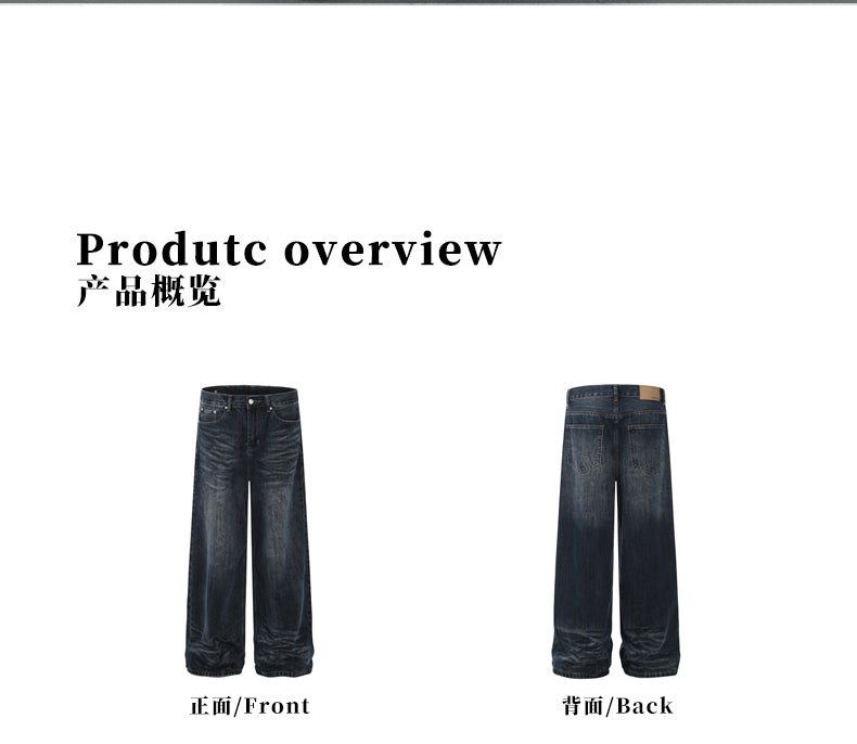 MADWITCH WASHED VINTAGE DENIM JEANS #FX059
