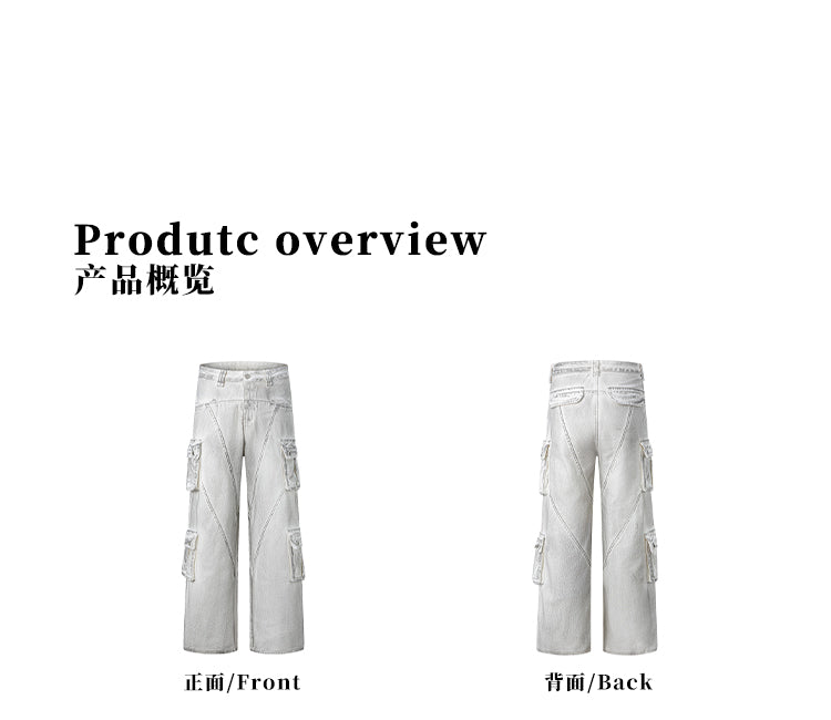 MADWITCH DECONSTRUCTED VINTAGE WORKWEAR JEANS #WHOA098