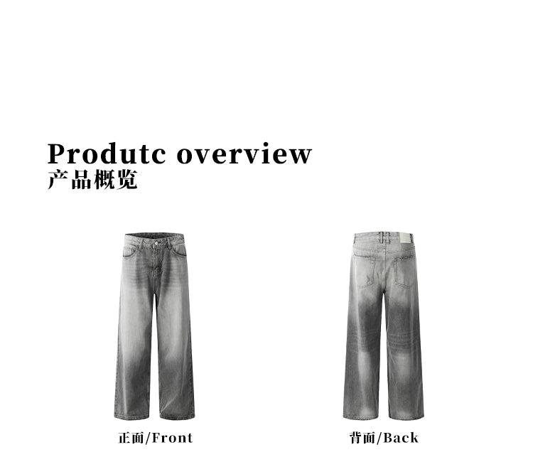 MADWITCH WASHED FLARED DENIM JEANS #CK5398