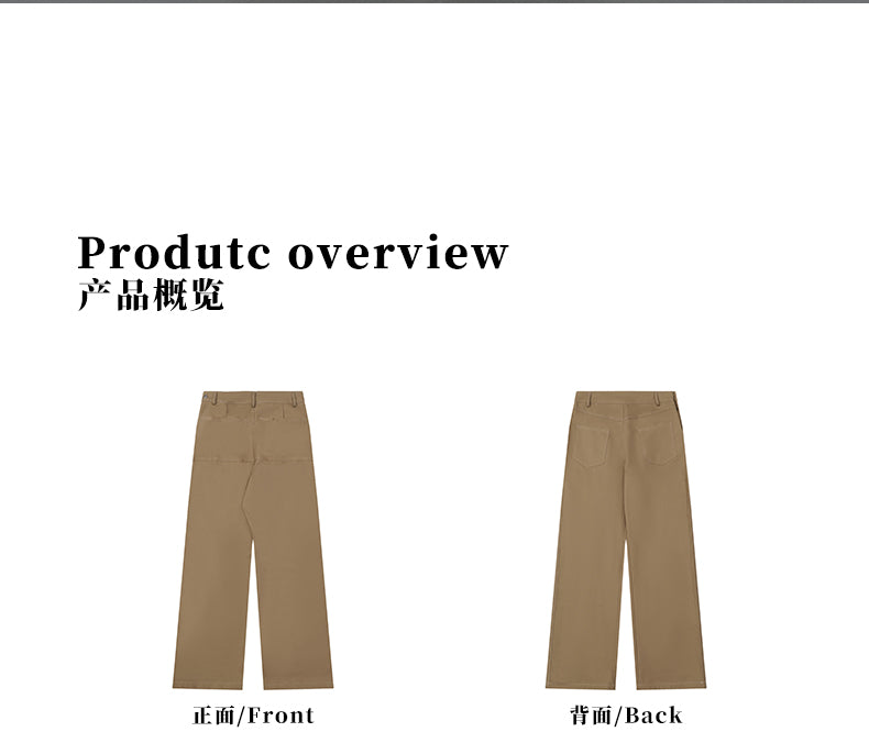 MADWITCH INVERTED SIMPLE CASUAL PANTS #L528