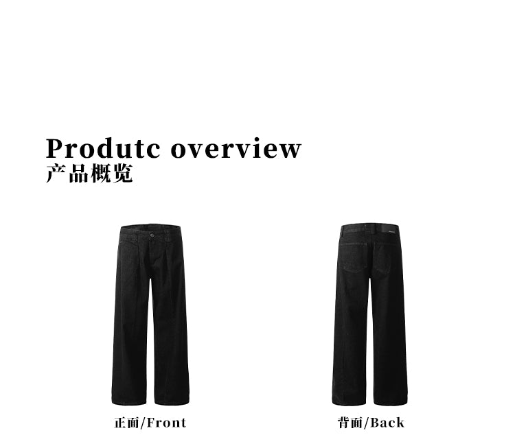 MADWITCH DOUBLE-PLEAT CASUAL JEANS #G6652