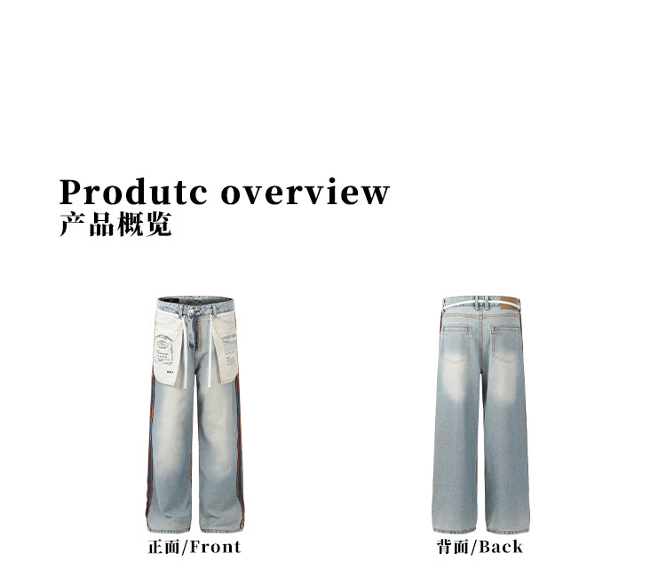 MADWITCH ORIGINAL WASHED DENIM PANTS #G6615